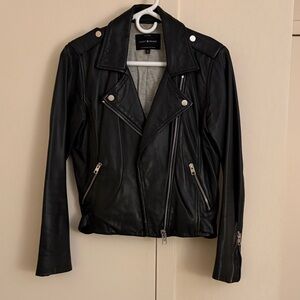 Lucky Brand Classic Black Leather Jacket